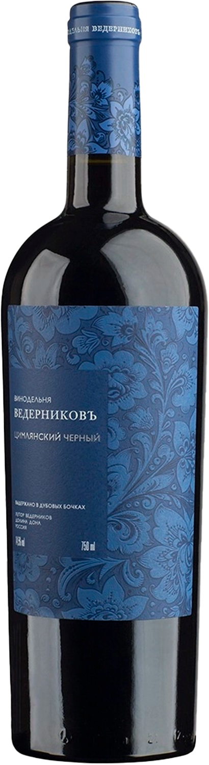 Цимлянский Черный Долина Дона ЗГУ Винодельня Ведерниковъ 2019 0.75 л