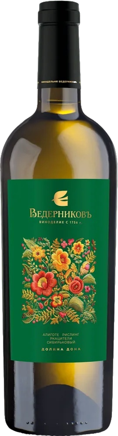 Вино Dolina Dona White Dry Vinodelnya Vedernikov, 0.75 л