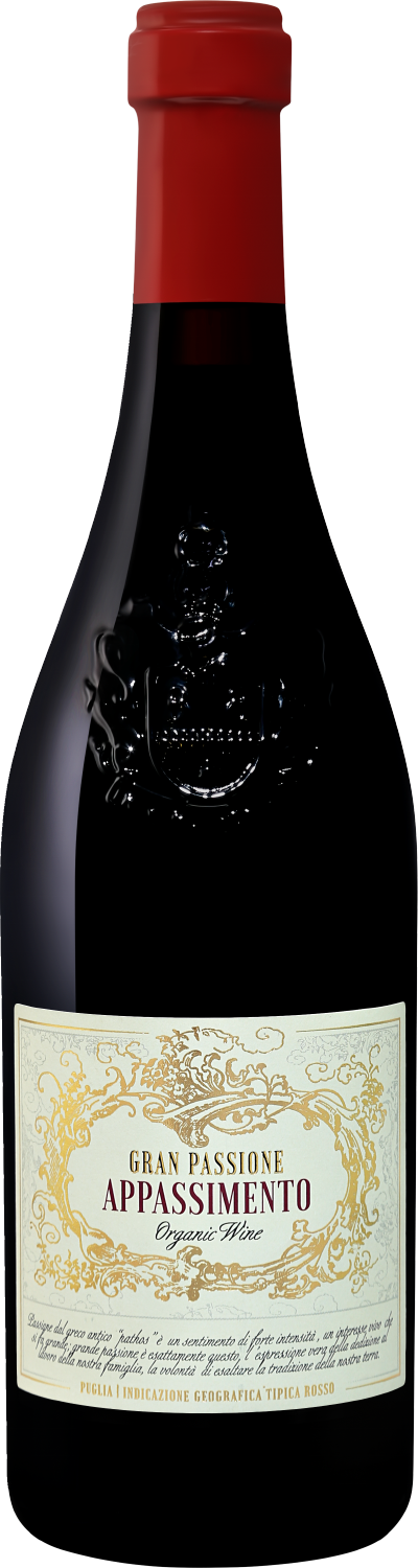 Гран Пассьоне Аппассименто Органик Вайн Апулия IGT Боттер 2021 0.75 л