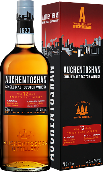 Auchentoshan Single Malt Scotch Whisky 12 y.o. (gift box), 0.7 л в Курске