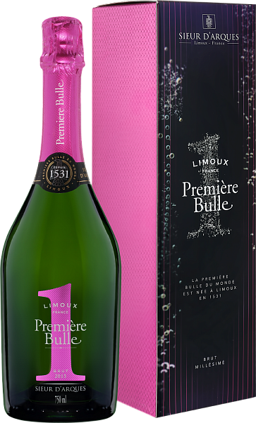 Premiere Bulle Brut Blanquette de Limoux AOC Sieur d‘Arques (gift box), 0.75 л в Курске