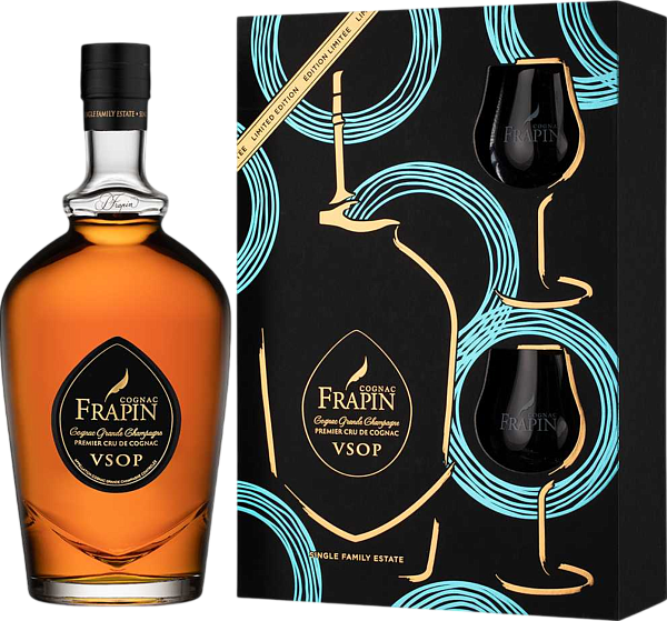 Frapin Grande Champagne Premier Grand Cru du Cognac VSOP (gift box whis 2 glasses), 0.7 л в Курске