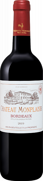 Chateau Monplaisir Bordeaux AOC, 0.75 л в Курске